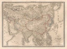 Asia and Asia Map By Alexandre Emile Lapie