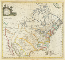 United States and North America Map By Thomas Kitchin