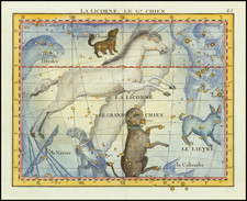 Celestial Maps Map By John Flamsteed / Jean Nicolas Fortin