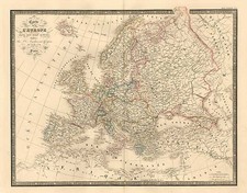 Europe and Europe Map By J. Andriveau-Goujon