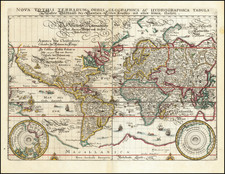 World and World Map By Matthaus Merian