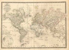 World, World and Polar Maps Map By J. Andriveau-Goujon