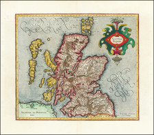 Scotland Map By  Gerard Mercator