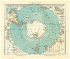 Polar Maps Map By Adolf Stieler