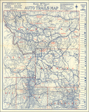 Colorado, Utah, Nevada, Colorado, Idaho, Montana, Utah and Wyoming Map By Rand McNally & Company