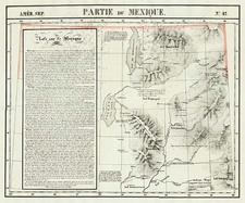 Southwest and Rocky Mountains Map By Philippe Marie Vandermaelen