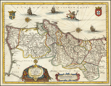 Portugal Map By Matthaus Merian