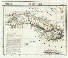 Caribbean Map By Philippe Marie Vandermaelen