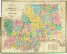 Louisiana, Alabama and Mississippi Map By Anthony Finley