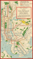 New York City Map By George D. Nostrand