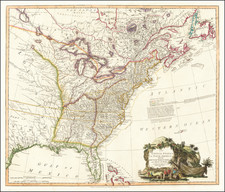 United States, Southeast, Midwest and Plains Map By William Faden