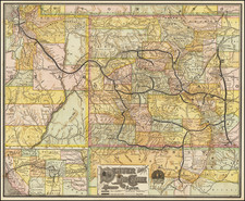 Colorado, Rocky Mountains and Colorado Map By Denver & Rio Grande RR