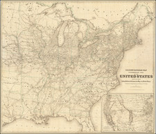 United States Map By G.W.  & C.B. Colton