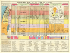 Holy Land and Curiosities Map By Reverend Clarence Larkin