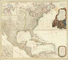 A New Map of North America, with the West India Islands,  Divided according to the Preliminary Articles of Peace, Signed at Versailles, 20 Jan. 1783, wherein are Distinguished The United States and the Several Provinces, Governments &c Which Compose the British Dominions . . . 1786