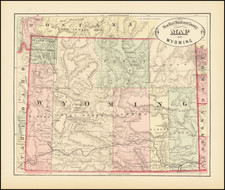 Wyoming Map By HS Stebbins