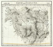 Rocky Mountains Map By Philippe Marie Vandermaelen