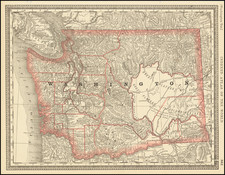 Washington Map By Rand McNally & Company