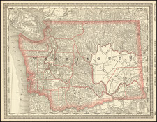 Washington Map By Rand McNally & Company