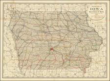 Iowa Map By Rand McNally & Company