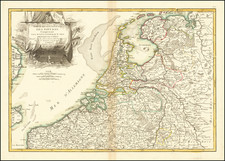 Netherlands and Belgium Map By Jean Janvier