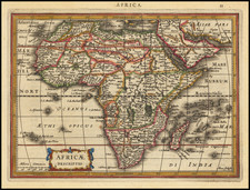 Africa Map By Jodocus Hondius / Gerard Mercator