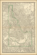 Idaho Map By William Rand  &  Andrew McNally