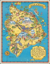 Hawaii, Hawaii and Pictorial Maps Map By Ruth Taylor White