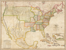 United States Map By John Melish