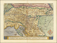 Schlavoniae,  Croatiae, Carniae, Istriae, Bosniae, Finitimarumque Regionum Nova Descriptio . . .  By Abraham Ortelius