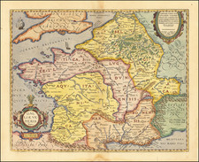 France Map By Abraham Ortelius