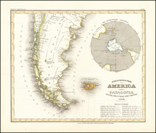 Polar Maps, Argentina and Chile Map By Joseph Meyer