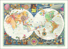 World and Pictorial Maps Map By Luc Marie Bayle