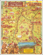 New Mexico and Pictorial Maps Map By Wilfred Stedman