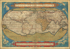 World Map By Abraham Ortelius