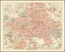 Germany Map By Bibliographische Institut