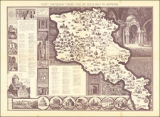 Russia and Central Asia & Caucasus Map By L. Barsegian