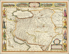 Central Asia & Caucasus and Persia & Iraq Map By John Speed