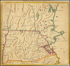 New England, Massachusetts and American Revolution Map By Gentleman's Magazine