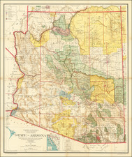 Arizona Map By General Land Office
