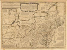 United States, Mid-Atlantic and Midwest Map By Robert Sayer / Thomas Jefferys / Lewis Evans