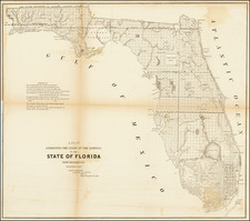 Florida Map By U.S. Surveyor General