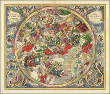 Celestial Maps Map By Andreas Cellarius