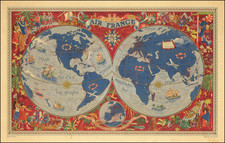 World and Pictorial Maps Map By Lucien Boucher
