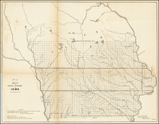 Iowa Map By General Land Office