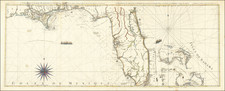 Florida, South, Southeast and Bahamas Map By Georges Louis Le Rouge