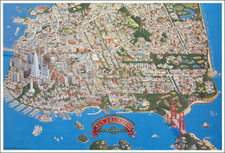 Pictorial Maps and San Francisco & Bay Area Map By Steven Scott