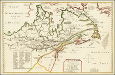 New England, Mid-Atlantic, Midwest and Canada Map By Pierre Du Val