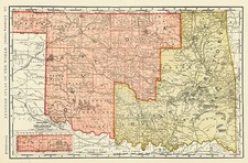 Plains and Southwest Map By Rand McNally & Company