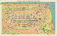 Scotland and Pictorial Maps Map By George A. Reid